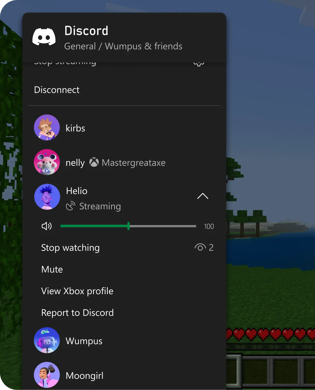 Discord console account linking feature